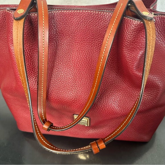 DOONEY & BOURKE Soft Pleated Pebble Grain Leather FLYNN Tote Shoulder Bag Large - Picture 13 of 16